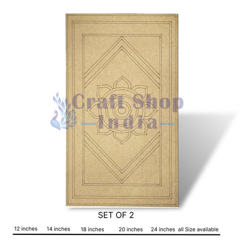 Mandala Engraved Design Wall Planque Base For Lippon Art