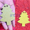 Golden Glittered Christmas Tree Set Of 2