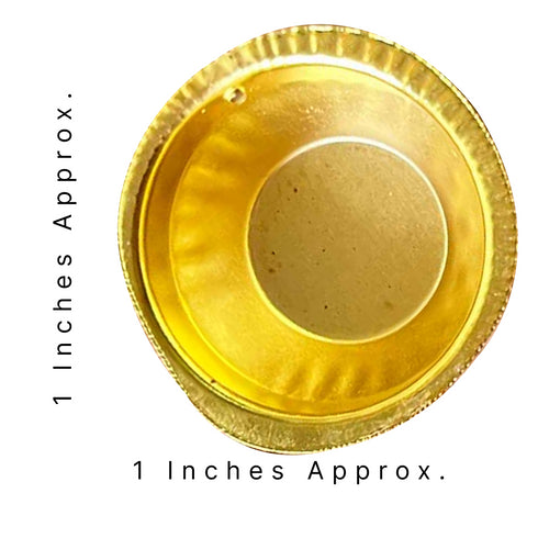 Metal Roli Chawal Golden Katori For Plater Pack Of 12