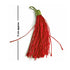 Red Color Thread Tassels With Metal Hanging Set Of 20