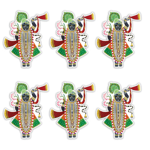 Big Size Shreenath Ji Cutout Mdf Set Of 6 | Pichwai Shrinath ji | Shrinath ji | MDF Cutouts | Big Size MDF | Art Craft | Craft Shop India | Pichwai Shrinath ji | Cutouts MDF Design | Pichwai Art | Pichwai Culture | Tradition | Indian Art | Indian Craft | Craft Making