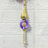 Purple Flower Beaded Lotus Bandhanwar Toran for Door Entrance | 40 Inch | Craft Shop India