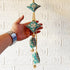 Sea Green Latkan Tassel with Glass Beads Set of 2 | 20 Inch | Saree, Blouse & Lehenga | Craft Shop India