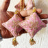 Pink Latkan Tassel with Glass Beads Set of 2 | 20 Inch | Saree, Blouse & Lehenga | Craft Shop India