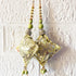Pista Green Handmade Ethnic Gotapatti Latkan Tassel Set of 2 | Craft Shop India