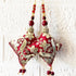 Red Handmade Ethnic Gotapatti Latkan Tassel Set of 2 for Saree, Blouse & Lehenga | Craft Shop India