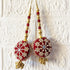 Maroon Round Ethnic Nalki Cone Latkan Tassel Pack of 2 for Saree, Blouse & Lehenga | Craft Shop India