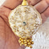 Cream Gold Round Ethnic Nalki Cone Latkan Tassel Pack of 2 for Saree, Blouse & Lehenga | Craft Shop India
