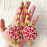 Rani Pink Round Ethnic Nalki Cone Latkan Tassel Pack of 2 for Saree, Blouse & Lehenga | Craft Shop India