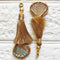 Zari Gold Mirror Handmade Ethnic Latkan Tassel Pack of 2 for Saree, Blouse & Lehenga | Craft Shop India