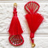 Red Mirror Handmade Ethnic Latkan Tassel Pack of 2 for Saree, Blouse & Lehenga | Craft Shop India