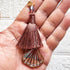 Brown Mirror Handmade Ethnic Latkan Tassel Pack of 2 for Saree, Blouse & Lehenga | Craft Shop India