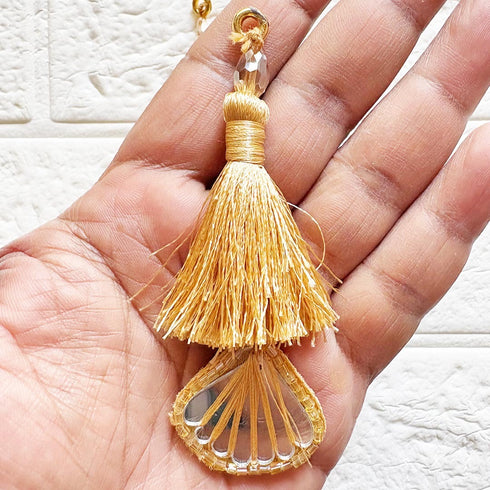 Peach Mirror Handmade Ethnic Latkan Tassel Pack of 2 for Saree, Blouse & Lehenga | Craft Shop India