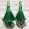 Green Handmade Ethnic Latkan Tassel Pack of 2 for Saree, Blouse & Lehenga | Craft Shop India