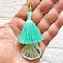 Sea Green Mirror Handmade Ethnic Latkan Tassel Pack of 2 for Saree, Blouse & Lehenga | Craft Shop India
