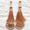 Zari Rose Gold Handmade Ethnic Latkan Tassel Pack of 2 for Saree, Blouse & Lehenga | Craft Shop India