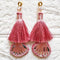 Onion Pink Mirror Handmade Ethnic Latkan Tassel Pack of 2 for Saree, Blouse & Lehenga | Craft Shop India