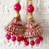 Pink Ethnic Nalki Cone Latkan Tassel Pack of 2 for Saree, Blouse & Lehenga | Craft Shop India