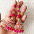 Pink Ethnic Nalki Cone Latkan Tassel Pack of 2 for Saree, Blouse & Lehenga | Craft Shop India