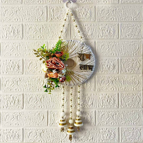 Floral Shubh Labh Dream Catcher Wall Hanging Pack of 2 | Diwali Door Décor | Craft Shop India