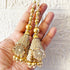 Gold Ethnic Nalki Cone Latkan Tassel Pack of 2 for Saree, Blouse & Lehenga | Craft Shop India