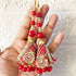 Red Ethnic Nalki Cone Latkan Tassel Pack of 2 for Saree, Blouse & Lehenga | Craft Shop India