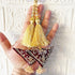 Maroon Embroidered Triangle Potli Latkan Tassel Set of 2 for Saree, Blouse & Lehenga | Craft Shop India