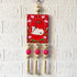 Red Pichwai Cow Shubh Labh Tassels Hanging Pair for Home Decoration | Craft Shop India