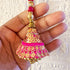 Rani Pink Handmade Ethnic Sequin Tassel Latkan Set of 2 for Saree, Blouse & Lehenga | Craft Shop India