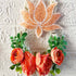 Peach Nalki Pichwai Lotus with Flower Bunch Hanging Pack of 2 | Traditional Wall Décor | Craft Shop India