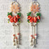 Peach Nalki Pichwai Lotus with Flower Bunch Hanging Pack of 2 | Traditional Wall Décor | Craft Shop India