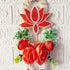 Orange Nalki Pichwai Lotus with Flower Bunch Hanging Pack of 2 | Wall Décor | Craft Shop India