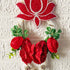 Red Nalki Pichwai Lotus with Flower Bunch Hanging Pack of 2 | Wall Décor | Craft Shop India