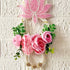 Pink Nalki Pichwai Lotus with Flower Bunch Hanging Pack of 2 | Wall Décor | Craft Shop India