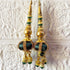 Green Handmade Ethnic Beads Latkan Tassel Pack of 2 for Saree Pallu, Blouse, Lehenga & Dupatta | Craft Shop India