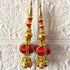 Red Handmade Ethnic Beads Latkan Tassel Pack of 2 for Saree Pallu, Blouse, Lehenga & Dupatta | Craft Shop India