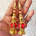 Red Handmade Ethnic Beads Latkan Tassel Pack of 2 for Saree Pallu, Blouse, Lehenga & Dupatta | Craft Shop India