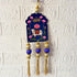 Blue Pichwai Cow Shubh Labh Tassels Hanging Pair for Home Decoration | Craft Shop India
