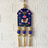 Blue Pichwai Cow Shubh Labh Tassels Hanging Pair for Home Decoration | Craft Shop India