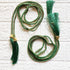 Green Tassel with Cord Rope Pack of 2 for Saree Pallu, Blouse & Lehenga | Craft Shop India