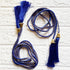 Royal Blue Tassel with Cord Rope Pack of 2 for Saree Pallu, Blouse & Lehenga | Craft Shop India
