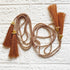 Copper Brown Tassel with Cord Rope Pack of 2 for Saree, Blouse, Dupatta & Lehenga | Craft Shop India