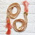 Peach Tassel with Cord Rope Pack of 2 for Saree, Blouse, Lehenga & Dupatta | Craft Shop India