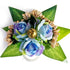 Blue Handmade Artificial 3 Flowers & Pollen Bunch Pack of 6 for Trousseau Packing | Craft Shop India