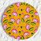 Mustard Pichwai Lotus Round Cutout Pack of 10 | Wall Hanging Decoration | Craft Shop India