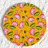 Mustard Pichwai Lotus Round Cutout Pack of 10 | Wall Hanging Decoration | Craft Shop India