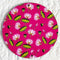 Rani Pink Pichwai Lotus Round Cutout Pack of 10 | Wall Hanging Decoration | Craft Shop India