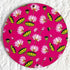 Rani Pink Pichwai Lotus Round Cutout Pack of 10 | Wall Hanging Decoration | Craft Shop India