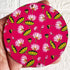 Rani Pink Pichwai Lotus Round Cutout Pack of 10 | Wall Hanging Decoration | Craft Shop India