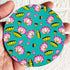 Turquoise Pichwai Lotus Round Cutout Pack of 10 | Wall Hanging Decoration | Craft Shop India